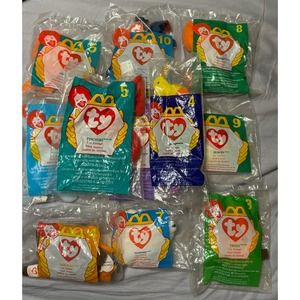 McDonalds TY Mini Beanie Babies Happy Meal Toys '96 & '98 Lot of 11 NIP